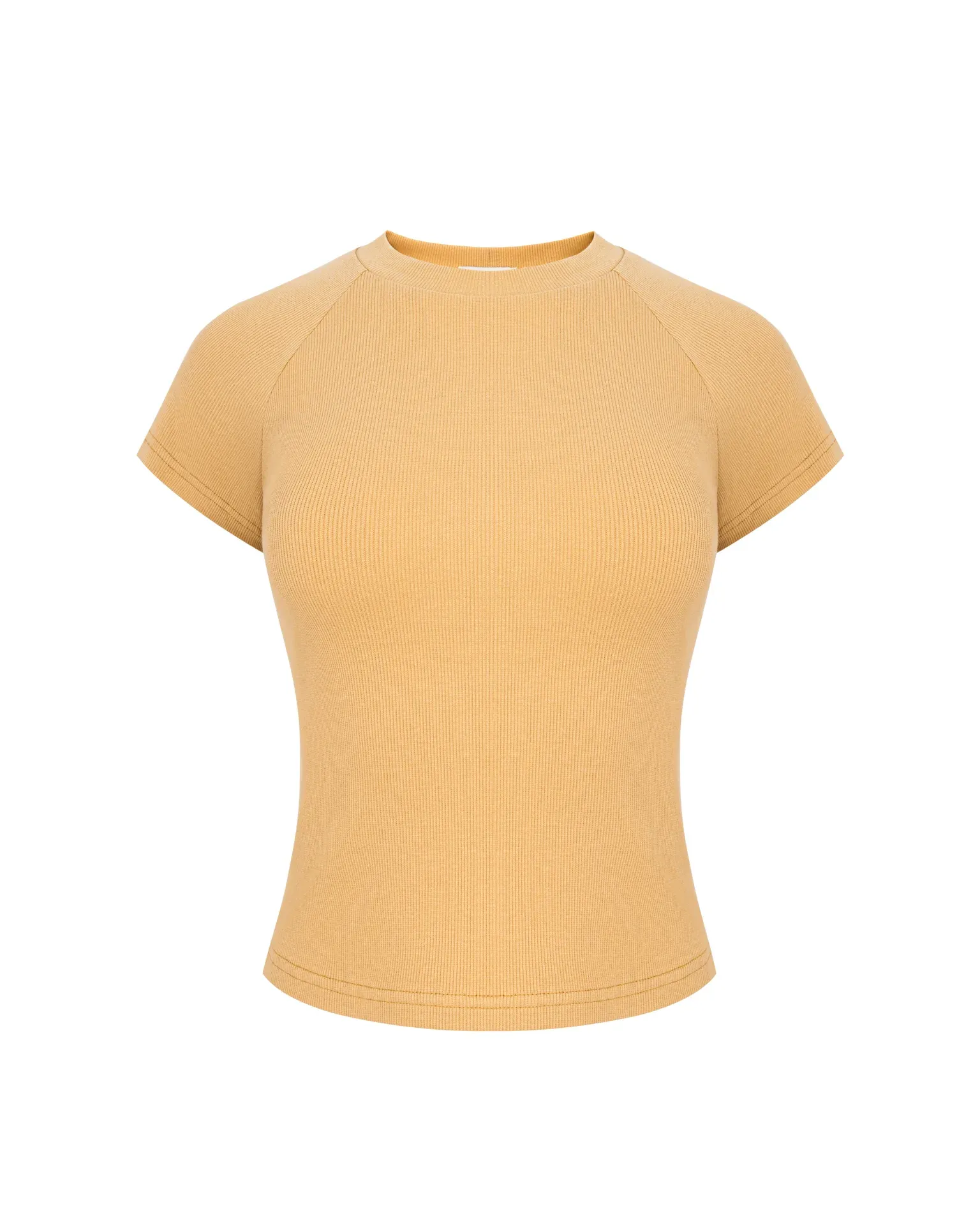 Медова футболка з преміальної рібани